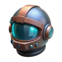 serene abstract Sci-Fi Helmet, visor down, glowing HUD display original png