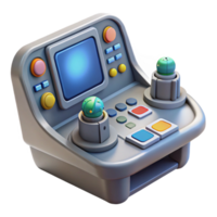 beautiful contemporary Spaceship Cockpit Control Panel, buttons, levers, screens high quality png