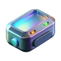 wonderful vintage Advanced Communication Device, holographic display, sleek design premium png