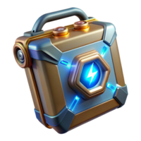 impressive classic Portable Energy Shield Generator, handheld, glowing energy field 4K png