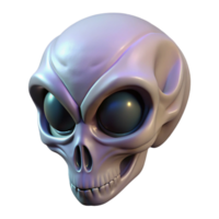 extraordinary abstract Alien skull, elongated, bony protrusions high resolution png