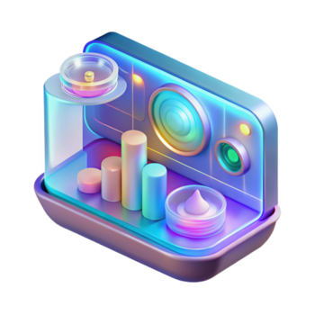 meraviglioso rustico olografico interfaccia, visualizzazione dati, interattivo dettagliato png