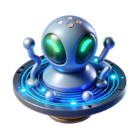 stunning creative Alien technology, glowing circuitry, unknown function premium png