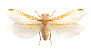 Insect with Transparent Wings Displaying Intricate Vein Patterns Detailed CloseUp of a Flying png