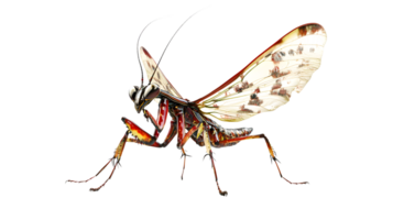 Insect with vibrant wings and striking features perfect for nature and wildlife designs png