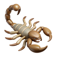 vibrant rustic A scorpion, tail raised high resolution png