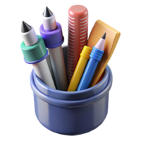 elegant minimalist Bundle of pencils and drafting pens, original png