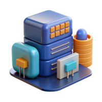 beautiful classic A data center storing and processing information authentic png
