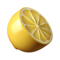 serene vintage Sliced lemon authentic png