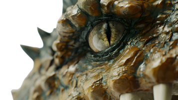 Closeup of a Reptilian Eye and Jaw Fantasy Creature Texture 3D Render Digital Art png