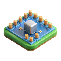 magnificent creative A circuit board with visible components, authentic png