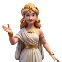 vibrant abstract Hera, Goddess of Marriage, regal pose, high resolution png