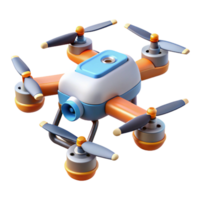 extraordinary vintage Advanced drone, multi-rotor, camera attached original png