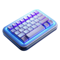 wonderful artistic Wireless keyboard with backlit keys high quality png
