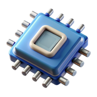 dramatic modern Microchip with intricate circuitry detailed png