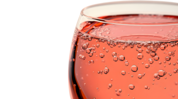 Refreshing Pink Beverage with Bubbles in a Glass CloseUp View of Fizzy Drink Perfect for Sum png