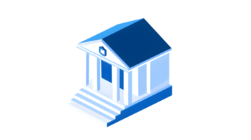 3D Illustration of a Classic Structure with Columns and Steps for Architectural Design Concepts png