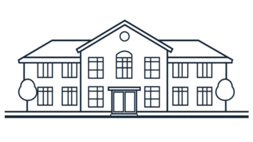 A cozy twostory home with symmetrical design featuring multiple windows and a central door i png
