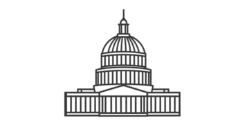 A prominent dome structure with classical architecture ideal for historical governmental and png