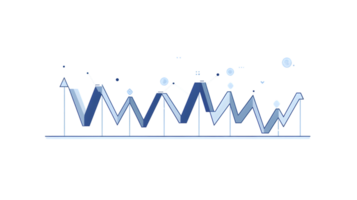 Abstract Financial Chart with Dynamic Elements png