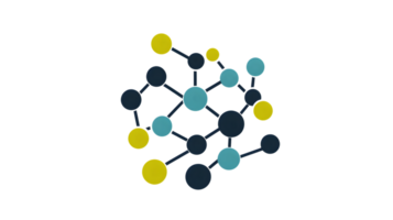 Abstract Network Diagram with Colorful Nodes and Connections png