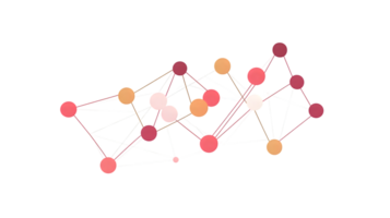 Abstract Network Connections Colorful Nodes and Interlinked Lines for Technology Concepts png