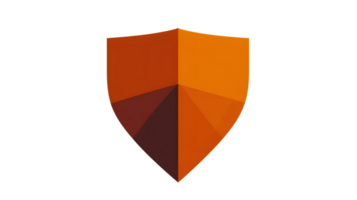 Abstract Shield Design with Geometric Shapes and Warm Colors for Creative Projects png