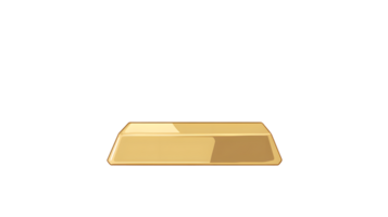 Golden Bar on Black Background HighQuality Illustration for Finance Wealth and Investment C png