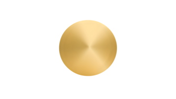 Golden Sphere on Black Background Minimalist Design for Logos Icons and Decorative Elements png