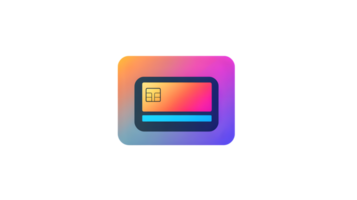 Gradient SIM Card Icon with Vibrant Colors and Modern Design for Technology and Communication C png