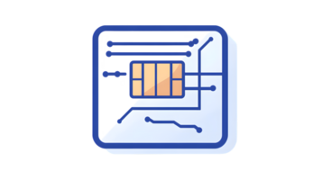 Microchip Design with Circuitry and Components png