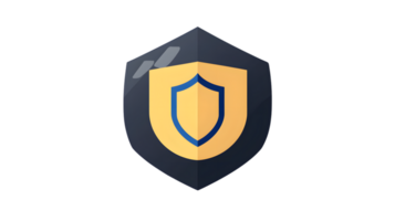 Protective Shield Icon with Modern Design for Security and Safety Concepts png