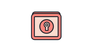 Security Icon Keyhole Privacy Protection Safe Lock Digital App Website Graphic Desig png