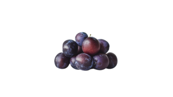 A cluster of ripe darkcolored fruits with a glossy finish ideal for culinary and healthfocu png