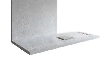 Abstract White Textured Surface with Platform and Rectangle Element png