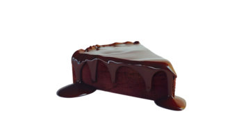 Decadent Chocolate Cake with Icing and Drizzle Perfect for Dessert Photography Culinary Art png