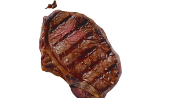 Grilled Steak with Perfect Char Marks and Seasoning Ideal for Culinary and Food Photography png