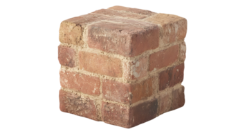 A detailed 3D render of a brick structure ideal for architectural design construction themes png