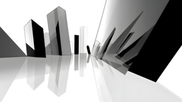 Abstract Geometric Shapes in Monochrome Modern Design Elements for Creative Projects png