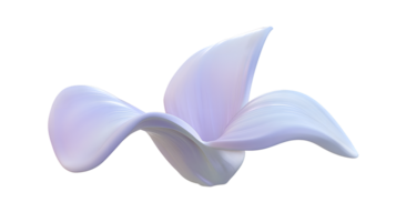 Abstract Sculpture with Flowing Curves and Soft Gradient Colors png