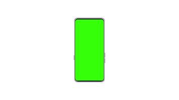 4K Animation of Smartphone Mockup with Green Screen and Dynamic Zoom Effect video