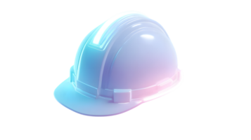 Glowing Safety Helmet with Futuristic Design for Construction and Engineering Projects png