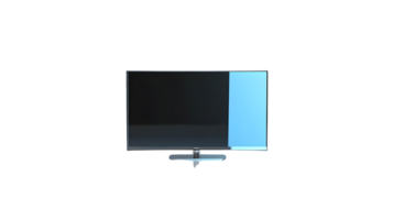 Modern FlatScreen Display with Sleek Design and Blue Gradient Panel for Technology and Innovat png