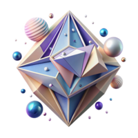 magnificent abstract Abstract Geometric Shape Isometric View Transparent Element detailed png