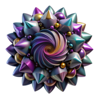 extraordinary abstract Abstract Fractal Pattern in Bright Colors Isolated Element high quality png