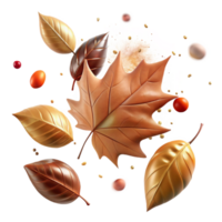 wonderful contemporary Autumn Leaves Falling in Whispering Winds Transparent high resolution png