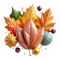 impressive artistic Autumn Leaves in Various Colors Cutout high resolution png