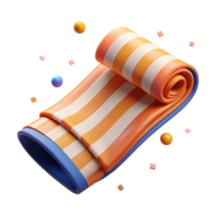 impressive modern Beach Towel Isolated Element with Stripes genuine png