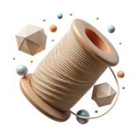 stunning classic Beige Thread with Smooth Finish Transparent Background exclusive png