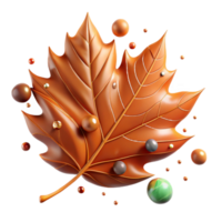 impressive abstract Brown Autumn Leaf Falling Cutout original png